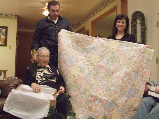 Nonna and her quilt