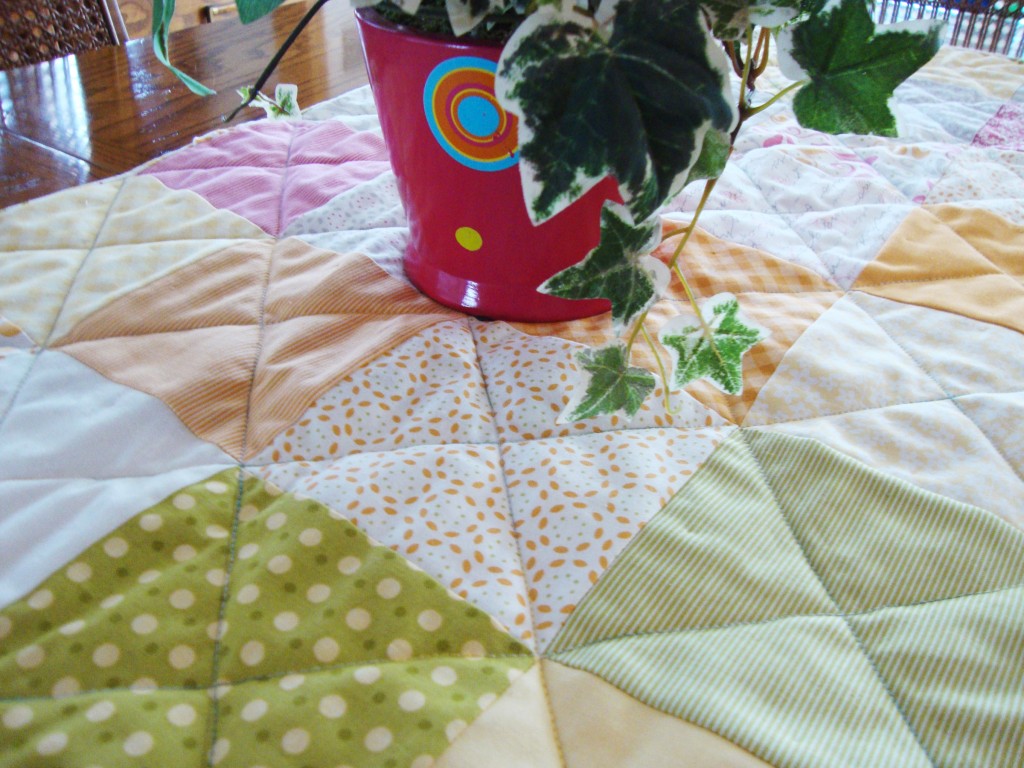Charm pack, table runner, easy quilting project, www.quiltaddictsanonymous.com