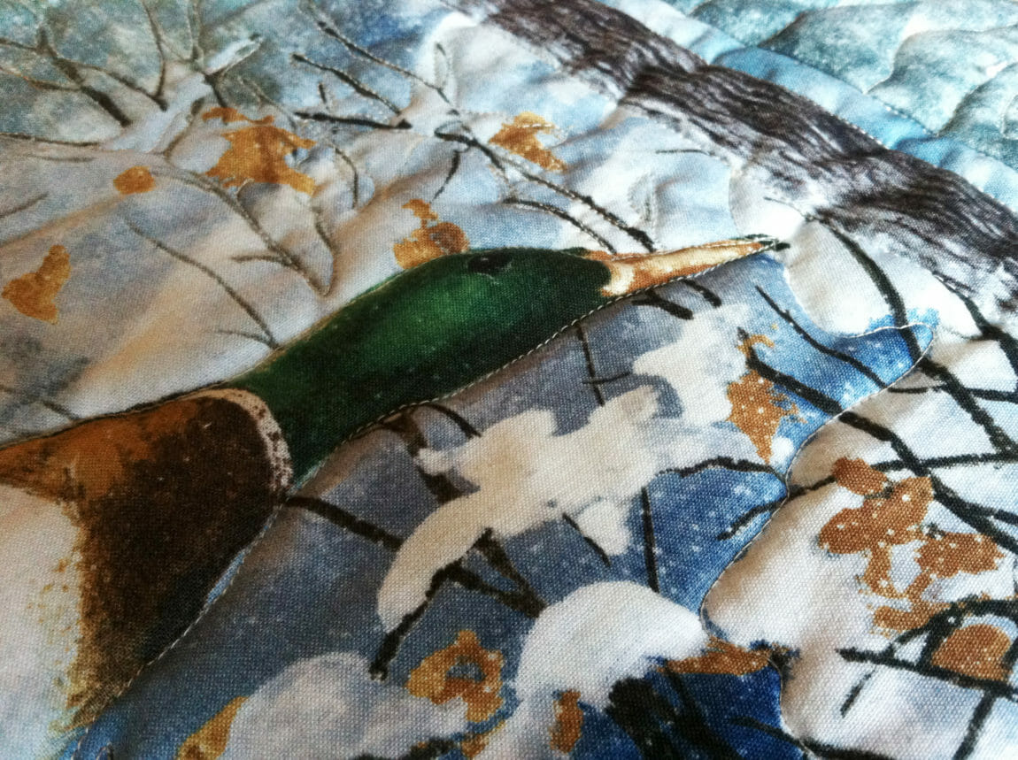 Duck quilting panel