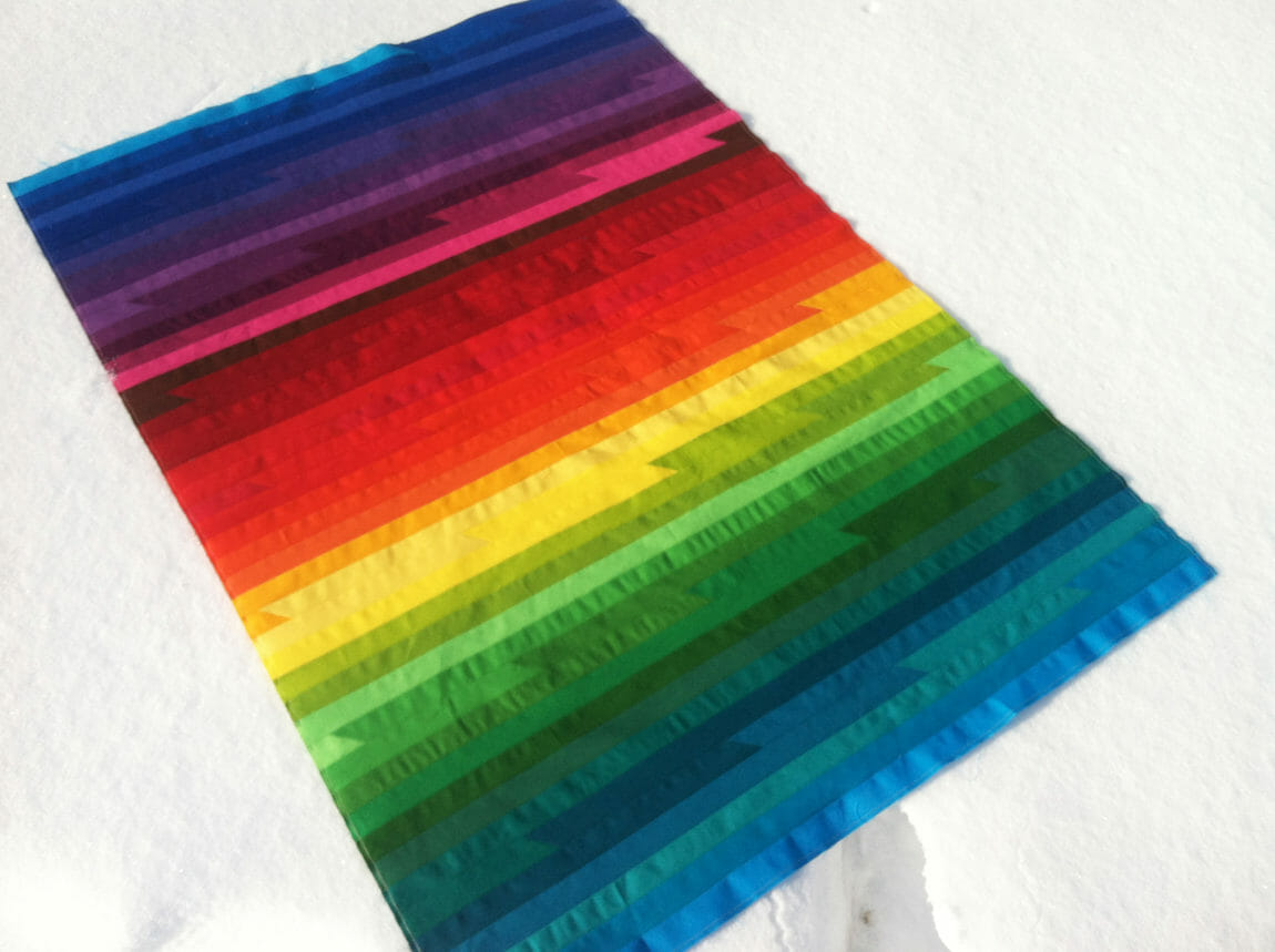 Ombre crib quilt 1