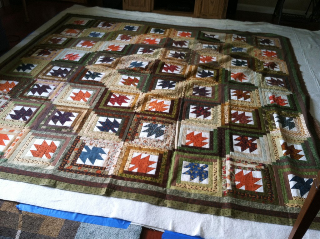How to spray baste a king-sized quilt
