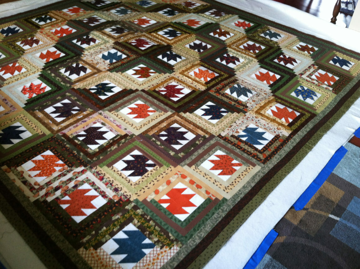 How to spray baste a king sized quilt