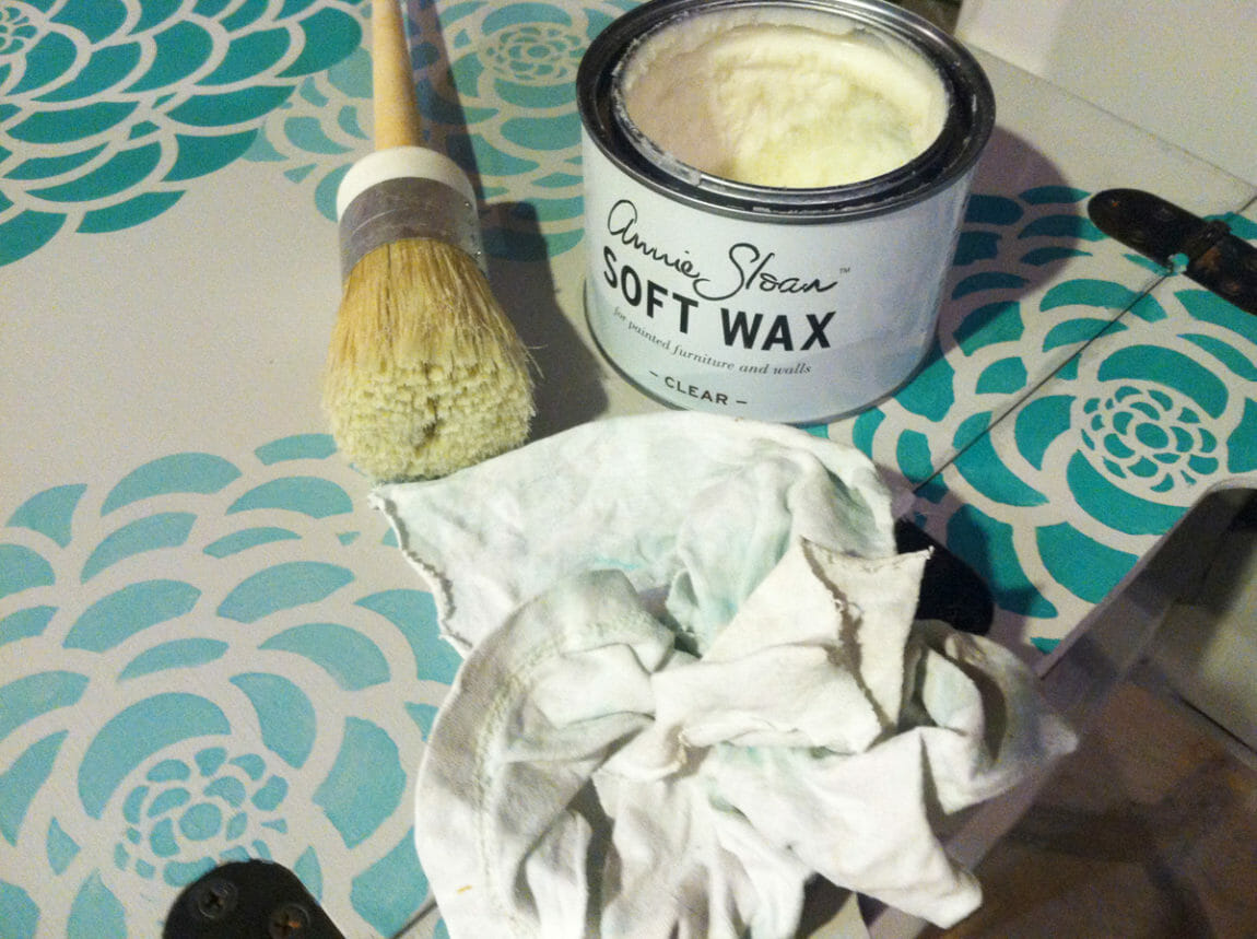 Chalk Paint Brush Set4 Pieces Chalk & Wax Furniture Stencil 