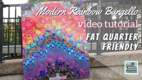 Fast & Easy Modern Rainbow Bargello Quilt Tutorial and Pattern with No Neutral Fabrics!