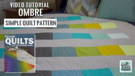 Fast & Simple Strip Pieced Pattern Using Solid Fabrics! Simple Quilts for the Modern Home