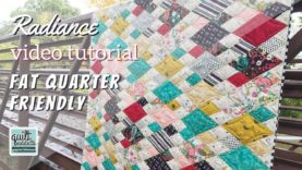 Fat Quarter Friendly Diamond Quilt with NO Y-Seams! Radiance by Quilt Addicts Anonymous