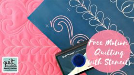 Four Free Motion Quilting Designs for 2-inch Borders in One Stencil!