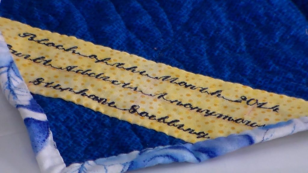 How to make a quilt label Quilt Addicts Anonymous