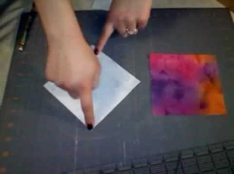 How to make half square triangles from squares