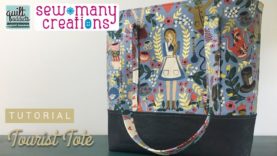 How to Sew an Easy Tote Bag that carries EVERYTHING! Tourist Tote Pattern by Sew Many Creations