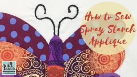 How to Sew Appliqué using the Spray Starch Method