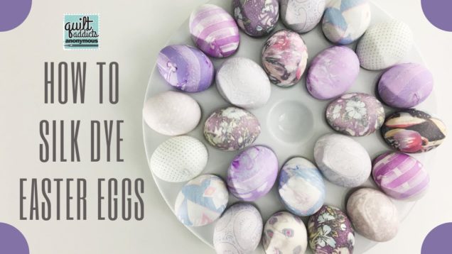 How to Silk Dye Easter Eggs with Thrift Store Ties