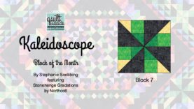 Kaleidoscope Block of the Month – Block 7 video tutorial