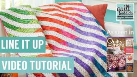 Line It Up – Beginner Paper Piecing pattern in Quilts and More Magazine