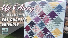 Modern Quilt That Shows Off BIG Prints! Learn How To Make Up & Away