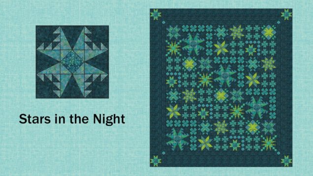 Quilt Addicts Anonymous – January 2016 Stars in the Night 2016 Block of the Month video tutorial