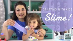 Rainbow Glitter Galaxy Glue Slime – Crafting with Kids