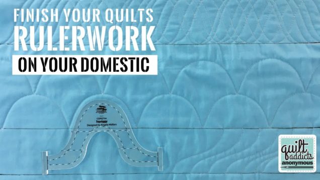 Rulerwork Quilting! Four ways to quilt perfect curves with Squiggy by Angela Walters