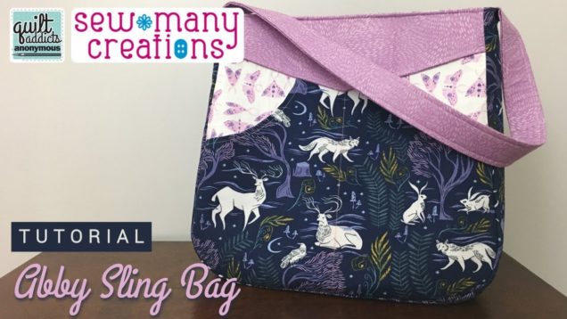 Tutorial! Everyday Bag with LOADS of Pockets – Abby Sling Bag Pattern by Sew Many Creations