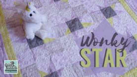 Wonky Star Baby Quilt – NO Templates or Paper Piecing