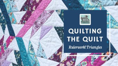 Rulerwork Quilting Triangles! Great quilting designs for half square triangles