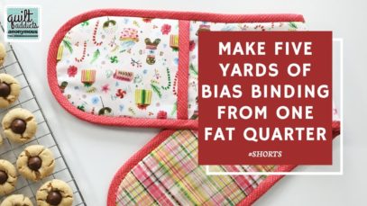 How to create 5 yards of bias binding from ONE fat quarter #SHORTS