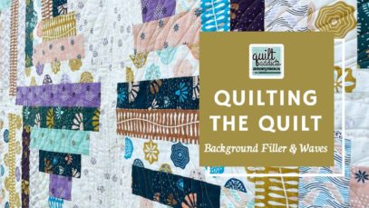 Easy background filler and waves! Free motion quilting tutorial