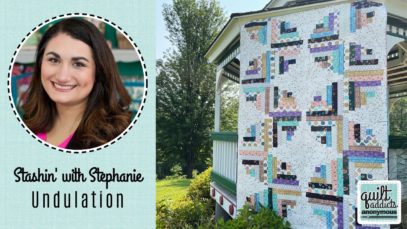 Offset Log Cabin Tutorial & Pattern! Fat Quarter Friendly – Undulation by Quilt Addicts Anonymous