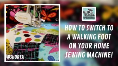 How to change a regular foot to a walking foot on a sewing machine – #SHORTS