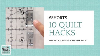 10 Hacks for Better Quilting Part 7! Check that you’re sewing with a 1/4-inch seam … #SHORTS