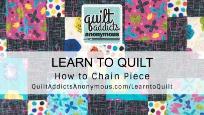 Speed up your quilting with Chain Piecing #SHORTS