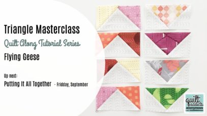 How to sew 4-at-a-Time No Waste Flying Geese – Triangle Masterclass
