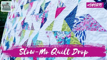 Slow-Mo Quilt Drop Whirligig #SHORTS