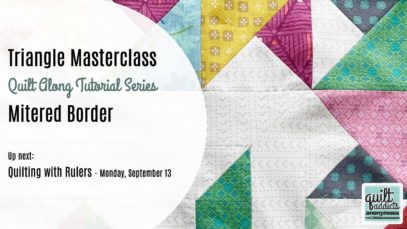 How to Sew a Mitered Border – Triangle Masterclass