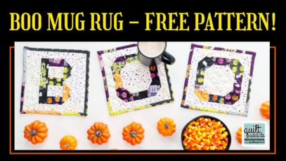 Scrappy Halloween Mug Rug! FREE Pattern!