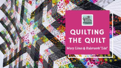 Quilting wavy lines and outlining with rulerwork – Ultraviolet