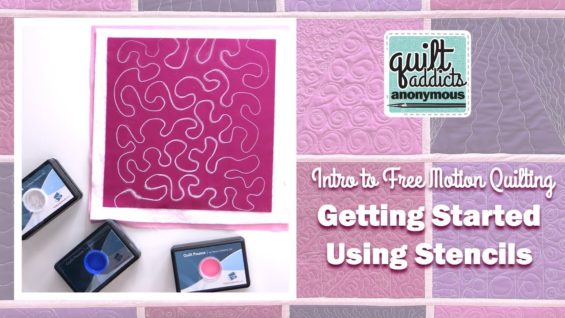 How to Use Full Line Stencils & Pounce Pads – Intro to Free Motion Quilting
