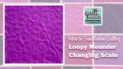 Changing Scale with the Loopy Meander – Intro to Free Motion Quilting