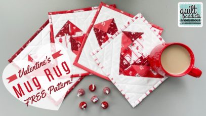 Valentine’s Mug Rug! FREE Pattern & New Kits
