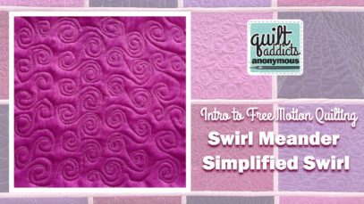 Simplified Swirl – Intro to Free Motion Quilting