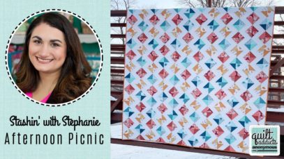 Master Half Square Triangles with this Tutorial & Fat Quarter Pattern! Afternoon Picnic