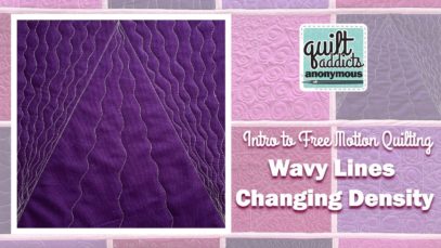 Changing Density with Wavy Lines – Intro to Free Motion Quilting