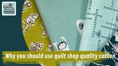 Why you should use quilt shop quality cottons #SHORTS