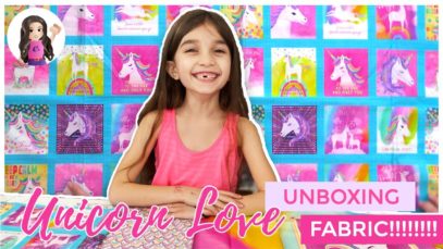 My daughter unboxes Unicorn Fabric!