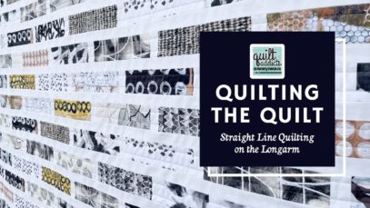 Straight line quilting on the longarm + Why I HATE channel locks!
