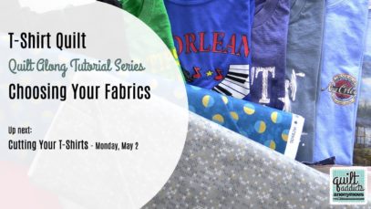 Choosing your Fabric for a T-Shirt Quilt