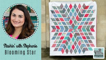 Strip Pieced Diamond Quilt with NO Y-Seams! Fat Quarter-Friendly Blooming Star