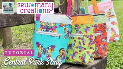 Perfect DIY Crossbody Bag! Central Park Sling by Sew Many Creations