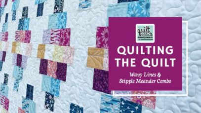 Combining Wavy Lines & Stipple Meander for Custom Quilting