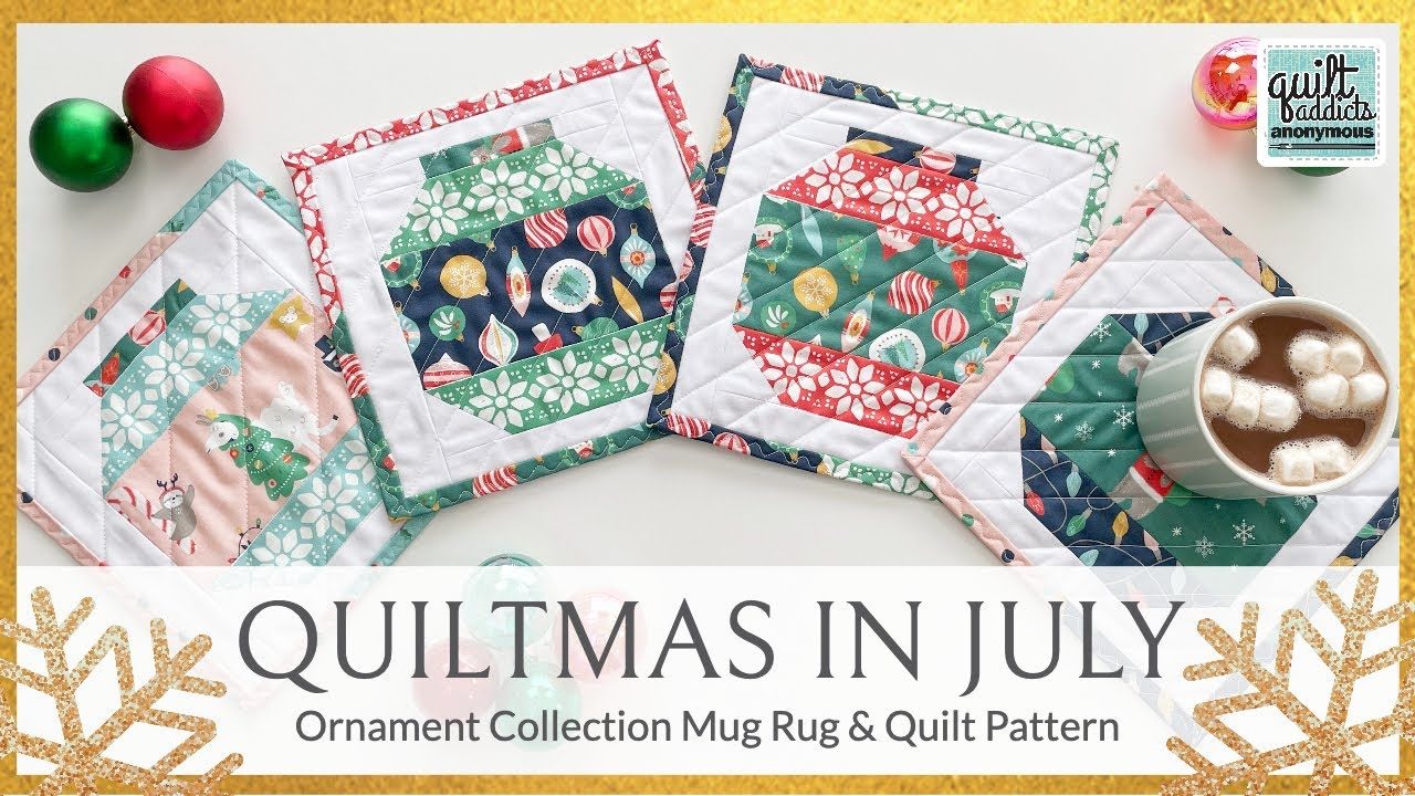 Christmas Tree Mug Rug FREE Pattern! Quiltmas in July 2022 – Quilt ...